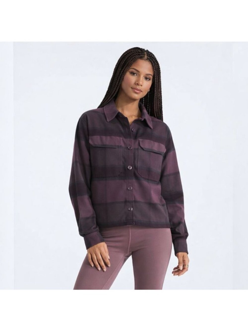 The North Face Valley Plaid Shacket Size L